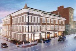 A rendering of the planned $22.5 million redevelopment of the old Covington YMCA building.
