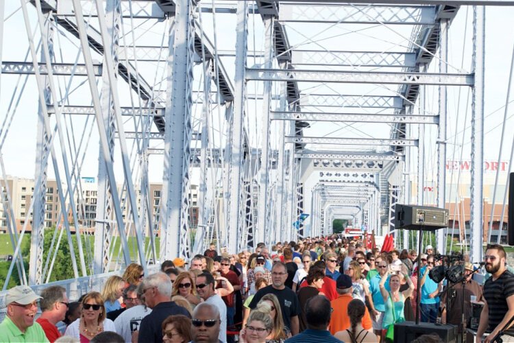 The Purple People Bridge plays host to festivals and events.