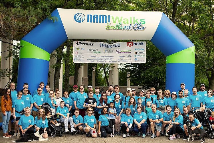 Team photo at the NAMIWalks finish line.