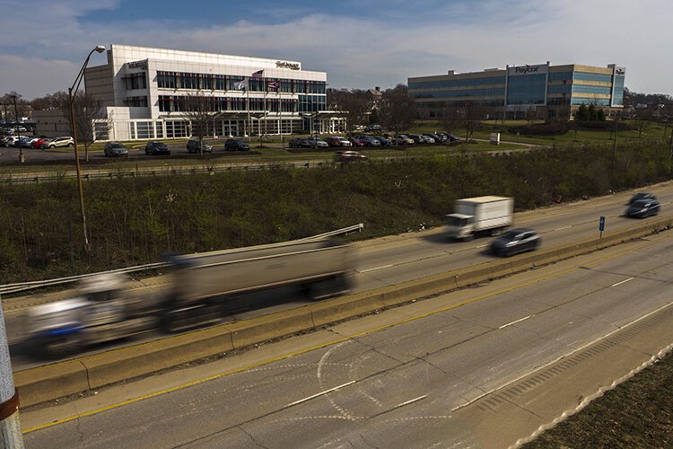 The Norwood Lateral separates north and south neighborhoods.