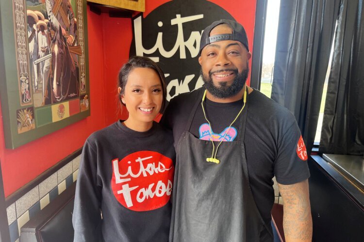 Lita's Tacos owners Mari Pinto and Aarington Davis