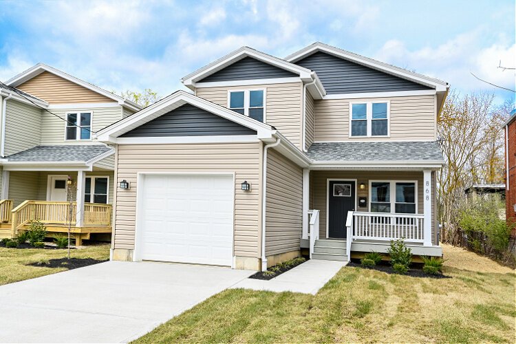 One of four new houses in Lincoln Heights developed by The Port.  