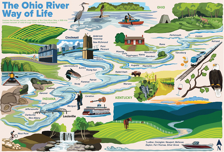 An Ohio River Way poster