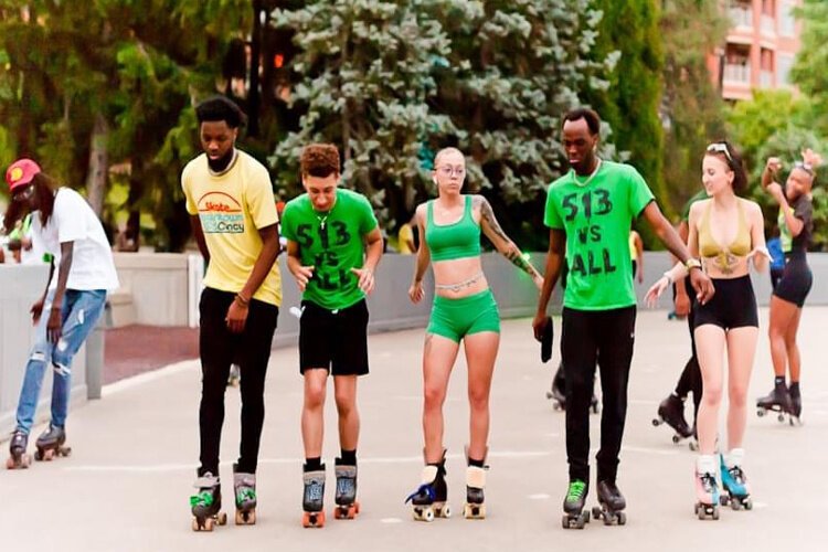 The Sawyer Point roller rink has become a gathering place.