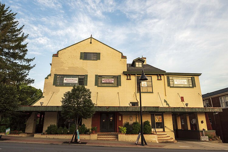 The Wiedemann taproom, located in a former funeral home, is a St. Bernard destination.